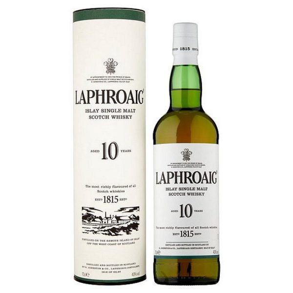 LAPHROAIG 10YO MALT 1 LT. TUBO