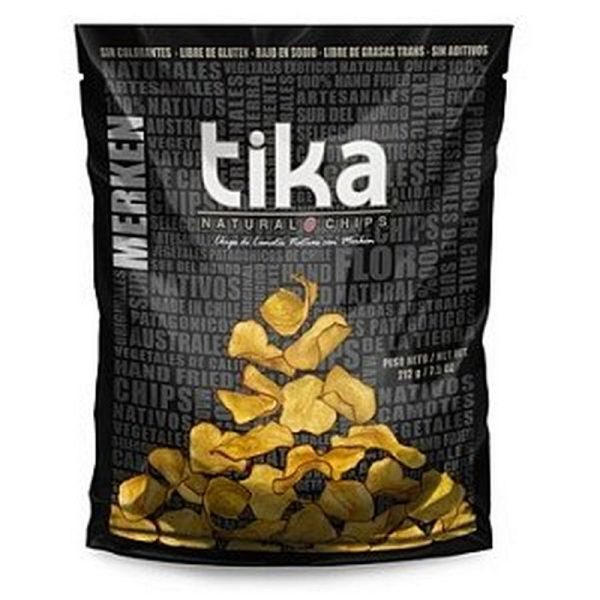 TIKA NATURAL CHIPS MERKEN 212 GRS.
