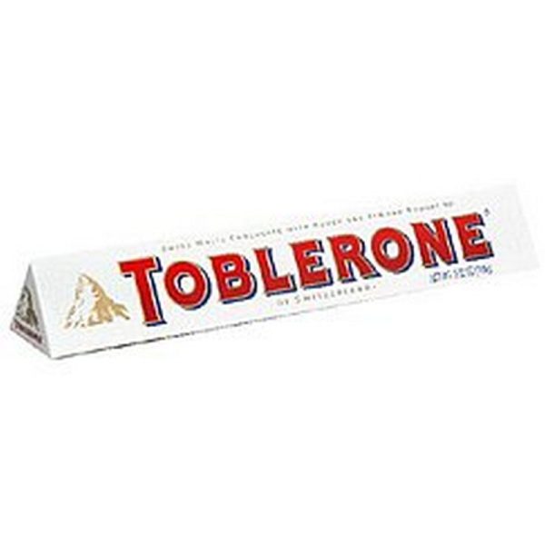 TOBLERONE WHITE 100 GRS.