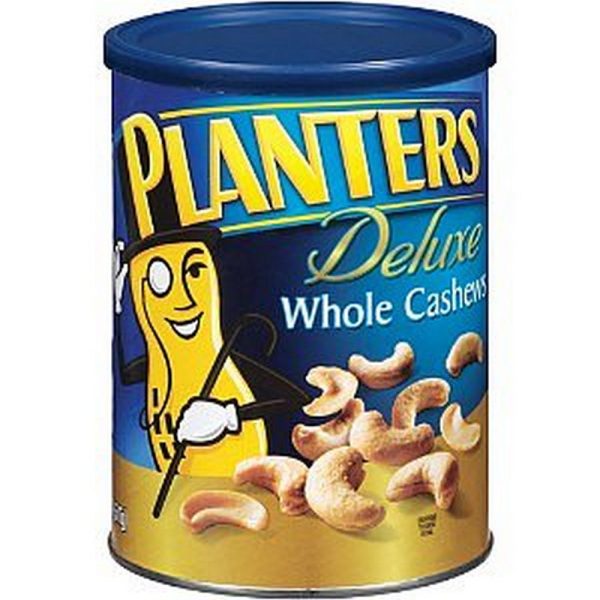 PLANTERS DELUXE WHOLE CASHEWS SALTED 8.5 OZ