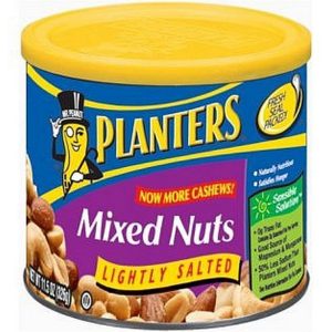 PLANTERS SALTED MIX NUTS PEANUTS 10.3OZ