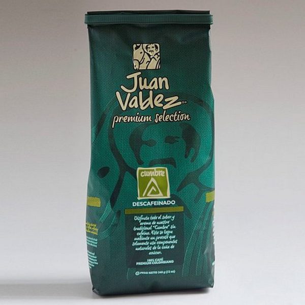JV - CAFÉ JUAN VALDEZ CUMBRE MOLIDO DECAF 340 GRS