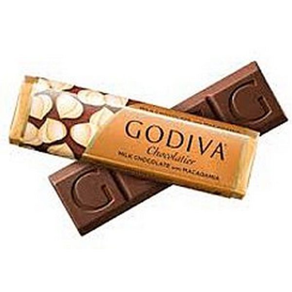 GODIVA BAR MILK MACADAMIA