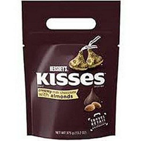 HERSHEY`S EXTRA CREAMY KISSES ALMOND 375 GRS