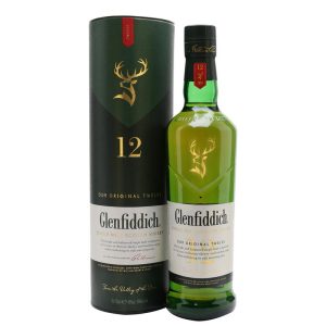 GLENFIDDICH 12 YO 0,75 LTS. C/TUBO