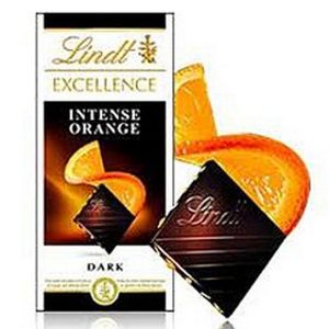 LINDT EXCELLENCE ORANGE INTENSE 100 GRS.