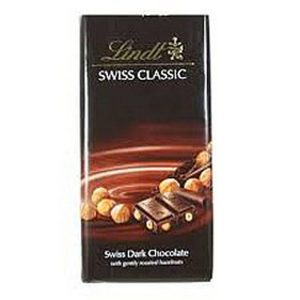 LINDT SWISS CLASSIC DARK HAZELNUT 100 GRS.