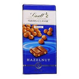 LINDT SWISS CLASSIC MILK HAZELNUTS 100 GRS.
