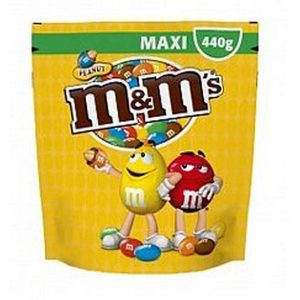 M&M PEANUT MAXI POUCH 330 GRS.