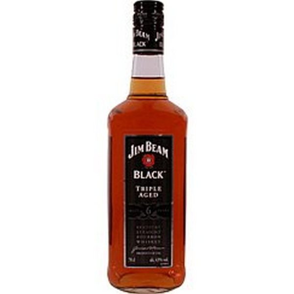 JIM BEAM BLACK 6 YO TRIPLED AGED 1 LT.