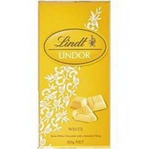 LINDT LINDOR SINGLE WHITE 100 GRS