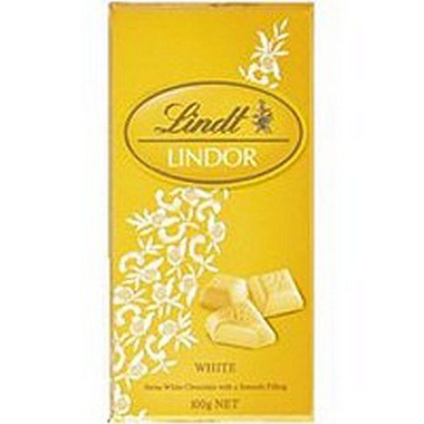 LINDT LINDOR SINGLE WHITE 100 GRS