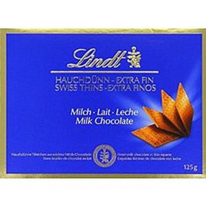 LINDT MILK THINS 200 GRS