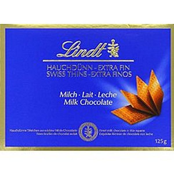 LINDT MILK THINS 200 GRS