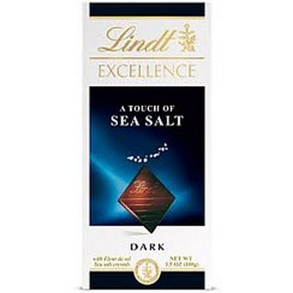 LINDT TABLET DARK SEA SALT 300 GRS.