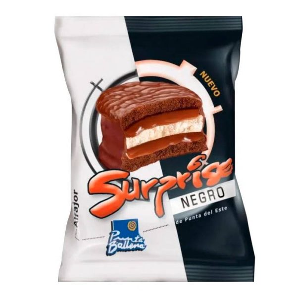PUNTA BALLENA ALFAJOR SURPRISE NEGRO X 8
