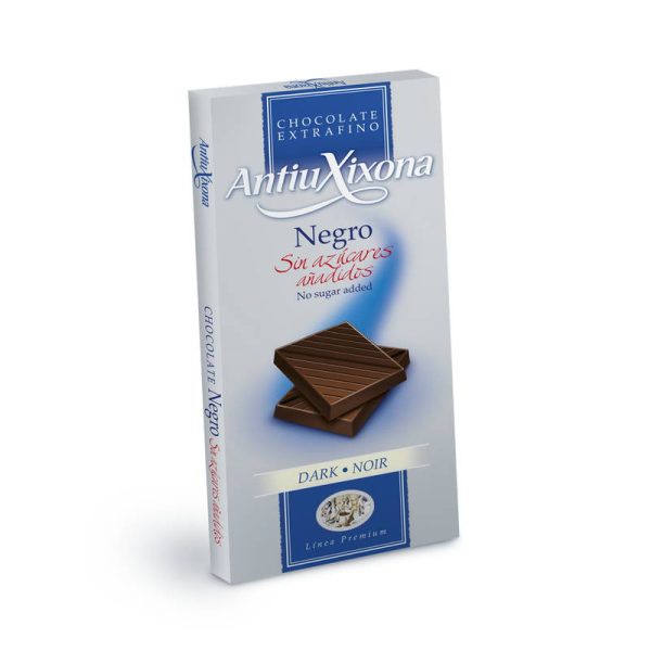 ANTIUXIXONA TABLETA CH.NEGRO S/AZUCAR 125 GR.