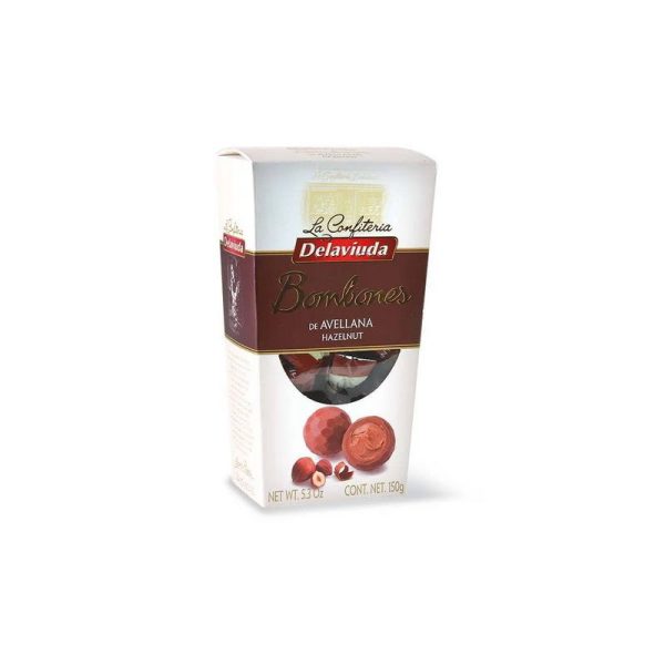 DELAVIUDA BOMBONES CHOC C/LECHE Y AVEL 150 GR.