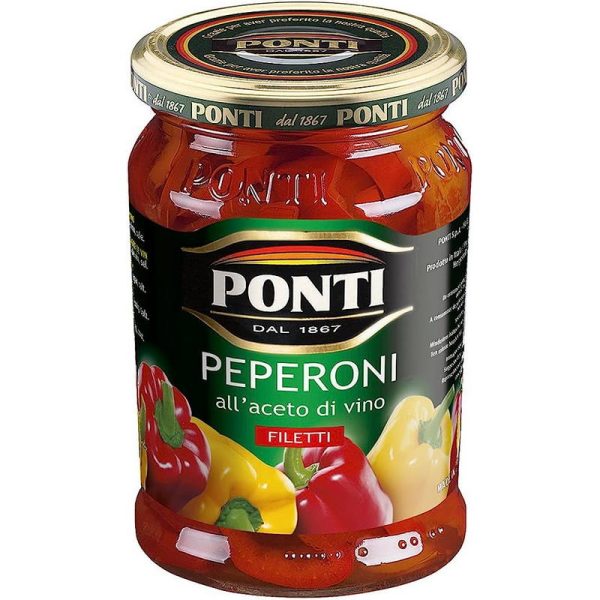 PONTI PEPERONI FILETTI ALL ACETO 290 GR.