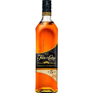 FLOR DE CAÑA ETIQUETA NEGRA 5 AÑOS 1 LT.