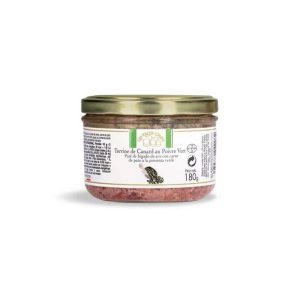 PATE DE PATO A LA PIMIENTA VERDE EN FCO. 180 GR