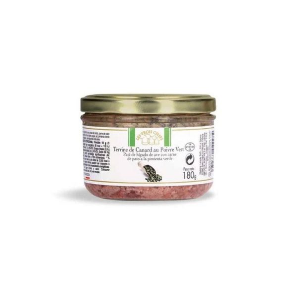 PATE DE PATO A LA PIMIENTA VERDE EN FCO. 180 GR