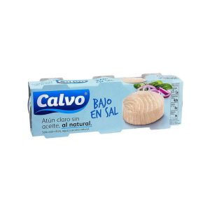 CALVO ATUN AL NATURAL BAJO EN SAL PACK X3 LATAS 80