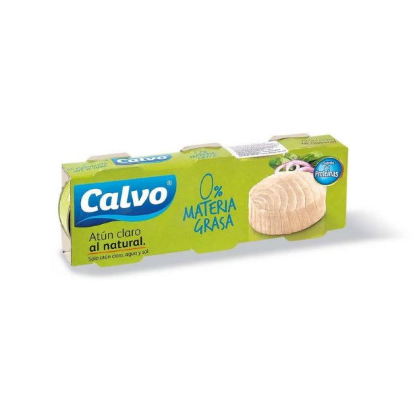 CALVO ATUN NATURAL 0% PACK 3 X 80 GR.