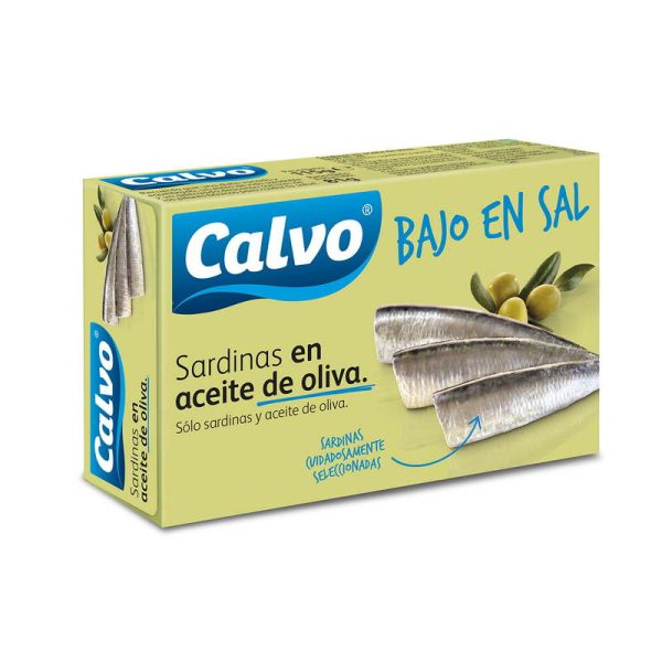 CALVO SARDINA AC. OLIVA BAJO EN SAL 115 GRS