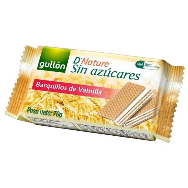 GULLON D´NATURE WAFER VAINILLA S/A 70 GR.