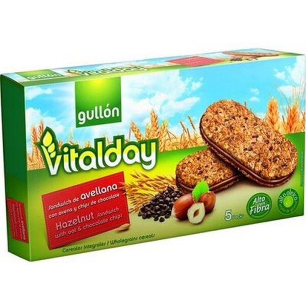 GULLON VITALDAY CREMA DE AVELLANA 220 GR.