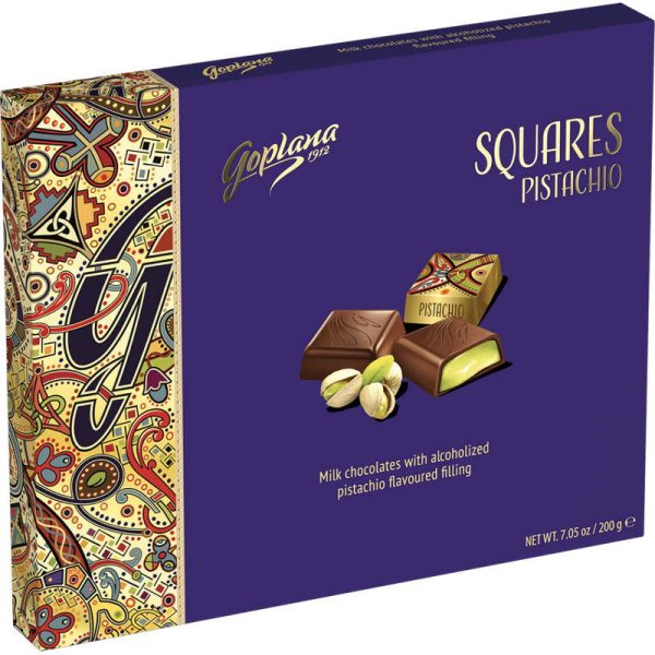 GOPLANA TABLETA DE CHOCOLATE RELL PISTACHIO 245 GR