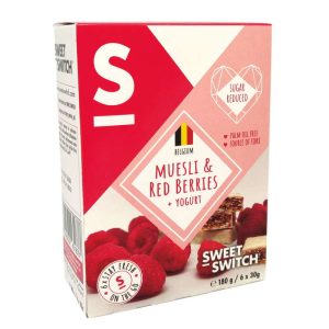 SWEET-SWITCH CEREAL BARS FRUIT & FIBER 150GR