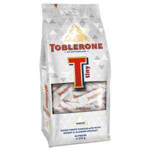 TOBLERONE TINY WHITE BAG 240 GR.