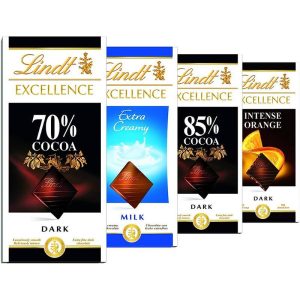 LINDT EXCELLENCE MULTIPACK 4X100 GRS.