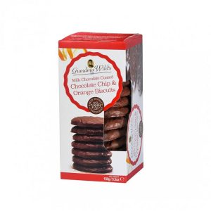GRANDMA WILDS MILK CHOCOLATE CHIP & ORANGE 150 GRS