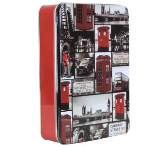 GRANDMA WILDS EMBOSSED RED ESPRESSO TIN