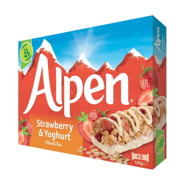 ALPEN BARS FRESA Y YOGURTX5