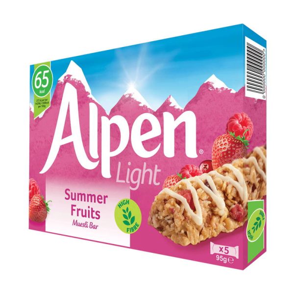 ALPEN BARS LIGHT SUMMERX5