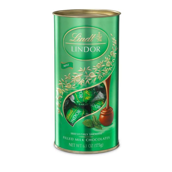 LINDT LINDOR MINI TUBE MILK & MINT 175 GRS.