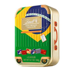 LINDT ASSORTED NAPO. BRAZIL TIN  360 GRS.