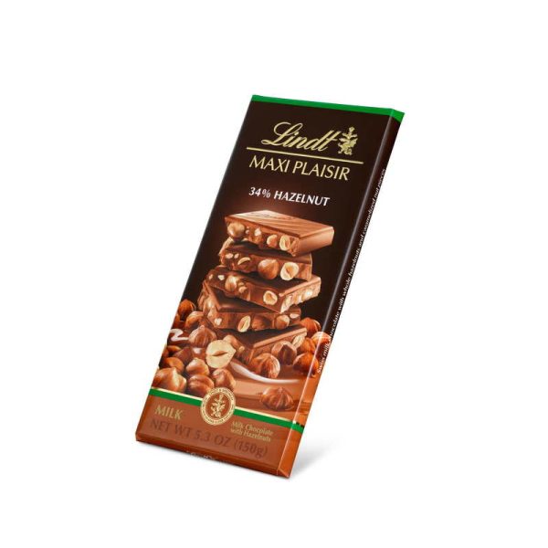 LINDT MAXI PLAISIR MILK HAZELNUT 150 GRS
