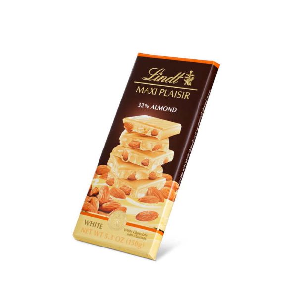 LINDT MAXI PLAISIR WHITE ALMOND 150 GRS