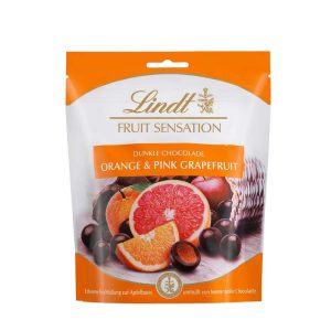 LINDT SENSATION ORANGE PINK 150 GRS