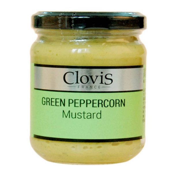 CLOVIS MOSTAZA CON PIMIENTOS VERDES FCO 200G