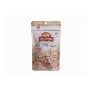 EMIGRANTE CASTAÑA DE CAJU TOSTADA S/SAL DP 80 GR.