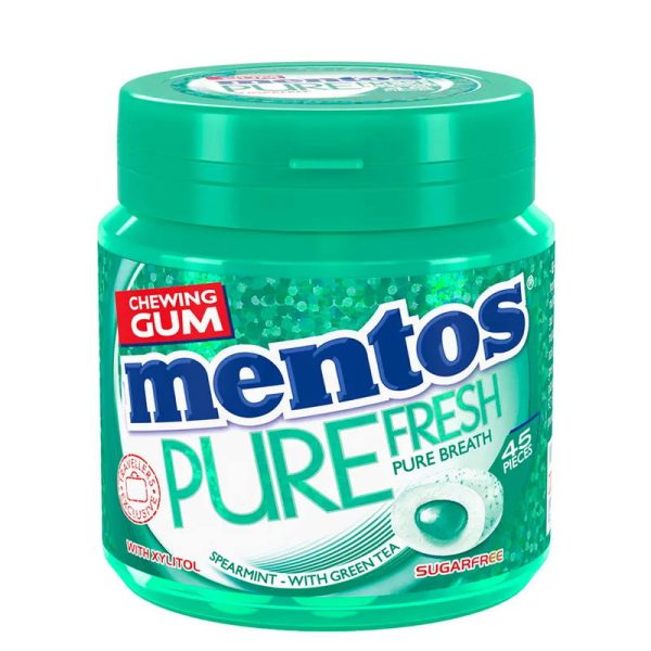 MENTOS GUM PURE SPEARMINT 90GR