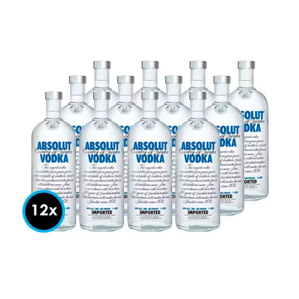 ABSOLUT BLUE 1 LT. X 12