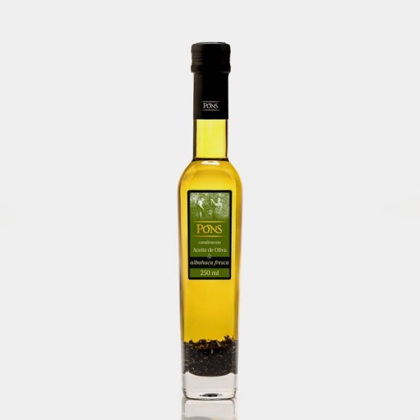 PONS ACEITE E.V ALBAHACA BOT. 0.25LT.