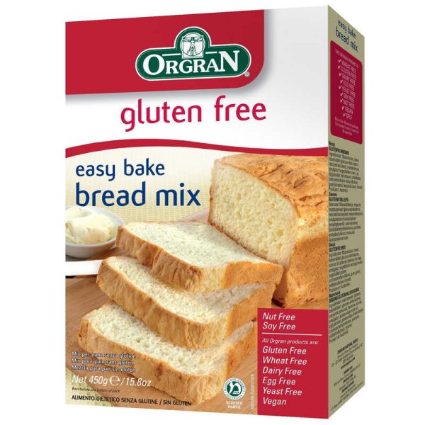 ORGRAN EASY BAKE BREAD MIX 450 GRS